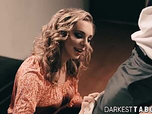 Sinful babe enjoys a taboo encounter with her boss.