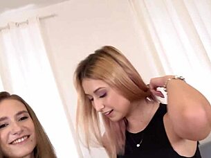 Iris and Anastasia Mistress in big milk surprise hard assfucked