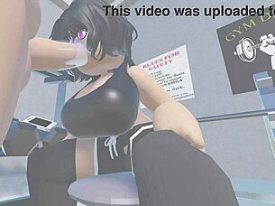 Roblox players having fun at the gym