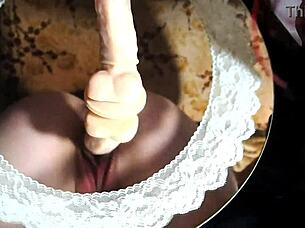 video of ariel ortiz's first time squirting with a cucumber.