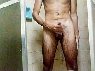 The brunette in stockings gets fucked with a sex toy and two big hard dicks