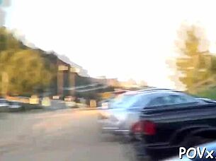 the petite teen's rough BLOWJOB and SEX in socks POV