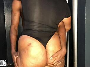 Chubby big ass lady takes monster cock from behind by Royal Cocky King