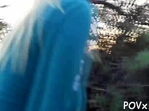 the petite teen's rough BLOWJOB and SEX in socks POV