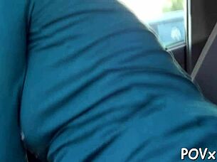 the petite teen's rough BLOWJOB and SEX in socks POV