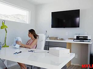 Mylfex - Grateful MILF Secretary Rides Handsome Utility Guy in Wild Hardcore Session