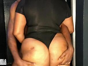 Chubby big ass lady takes monster cock from behind by Royal Cocky King