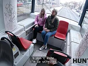 Lesbian pickup turns into hot fucking 😈