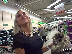 gorgeous czech girl gets seduced at the mall and fucked in pov