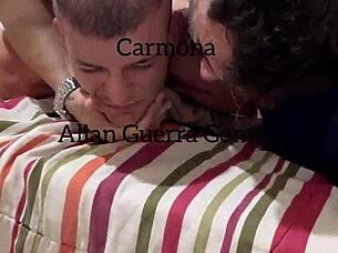 carmona gives allan guerra a naked massage and takes advantage of his ass