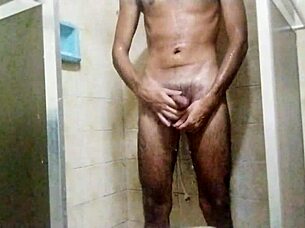 The brunette in stockings gets fucked with a sex toy and two big hard dicks