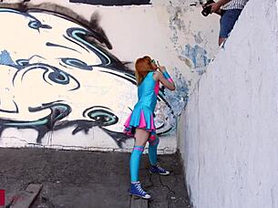 i'm kira roller tattooed redhead fucking in colorful outfit