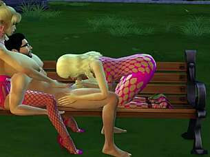 sims 4 game with mortimer and friend hanging out with two teens