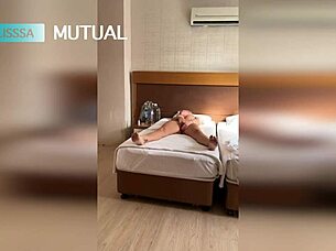 small tits latina enjoys boob massage from petite asian gf.