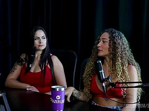 In this compilation, bruna the surfistinha swings with tifany rocha, raphaela savanah, and burguesa in part two on sheer red.