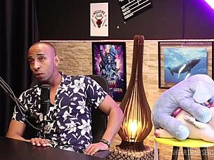 Filthy cum loving Keaton vibes her cunt before being facialized in pov teen scene.