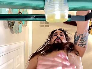 maxx stoner fucks fleshlight intensely.