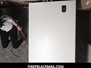 Wow, tiny 18+ shoplifter Kylie Martin seduces officer!