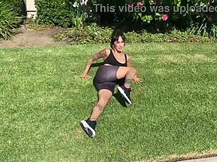 Does fit Ava Lee try Rome Major's thick cock in the best workout?