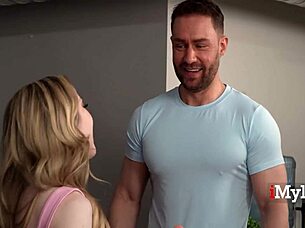 Stepmom's pretzel pose