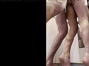 Spy Camera Catches Mommy with Big Cock in Tight Pussy