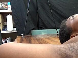 Deseree Goes Through Casting, Sucking and Deepthroating Black Penis with Choking