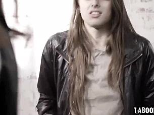 Evelyn Claire Helps Gia Derza with Pussy Licking to Escape Street Life