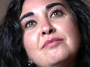 lady in the street turns slut in bed, sucking big cocks and getting facials.