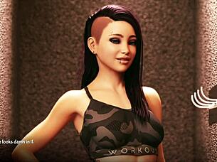 Blonde teen with big tits in a o a academy scene