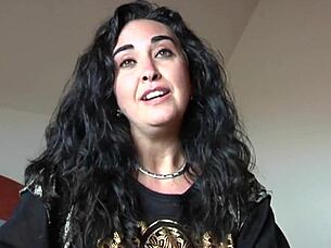 lady in the street turns slut in bed, sucking big cocks and getting facials.