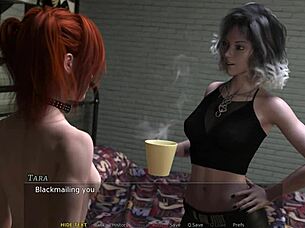 Let's play casey's fall part 6b on the unshaved path with a redhead outdoors