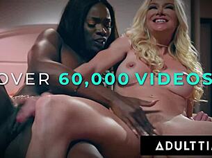 petite maya woulfe and best friend casey calvert rub pussies to orgasm.