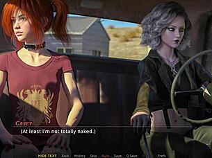 Let's play casey's fall part 6b on the unshaved path with a redhead outdoors