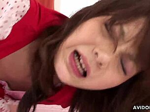 japanese anna watanabe has uncensored sex with two men, including blowjob and group action