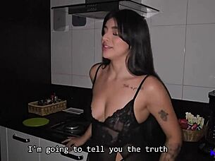 Cuckold wife feels excitement fucking electrician.