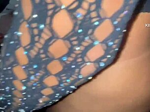 Wife rubbing without condom in hotel cabin, giving blowjob to young guy