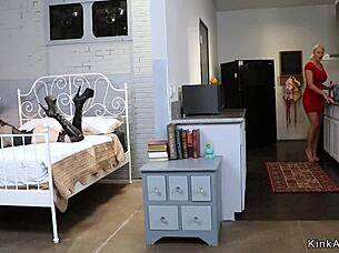 WOMAN GIFTS HUSBAND HORNY BLONDE SEX TOY!