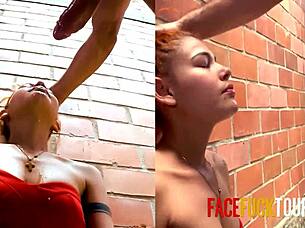 Latina waitress gets facial after messing order 😏