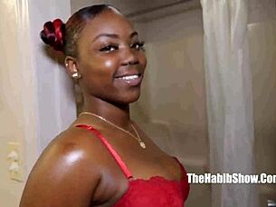 porsha doll gets fucked for the first time on video, her ebony body taking that cock