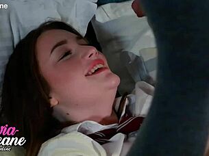 Student Railed Hard in Uniform