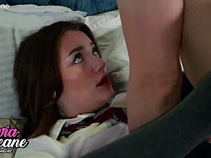 Student Railed Hard in Uniform