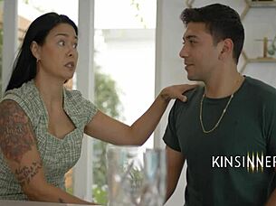 stepmom says, damn junior, you're a natural at fucking my big ass