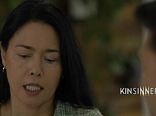 stepmom says, damn junior, you're a natural at fucking my big ass