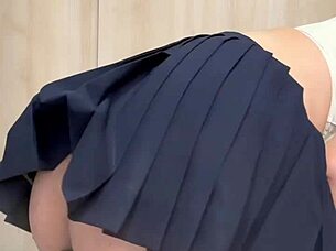 The girl with the honest face was in a uniform, but she wore a provocative underwear