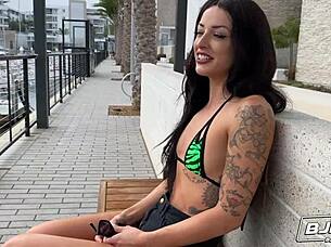 i give charlie valentine a raw blowjob and cum on her petite tits