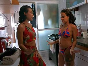 Latina Friend Fucks In Public Pool For Revenge.