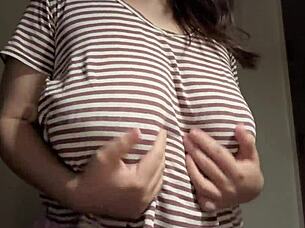 indian milf step mom teases big boobs solo