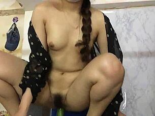 detailed scene of catching wife masturbating her pussy and recording the intimate clip for later viewing