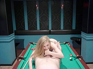 fucked gorgeous beauty on pool table 😏