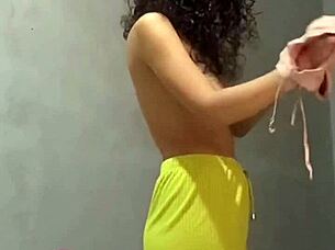 The hot Colombian model is very naughty and passionate